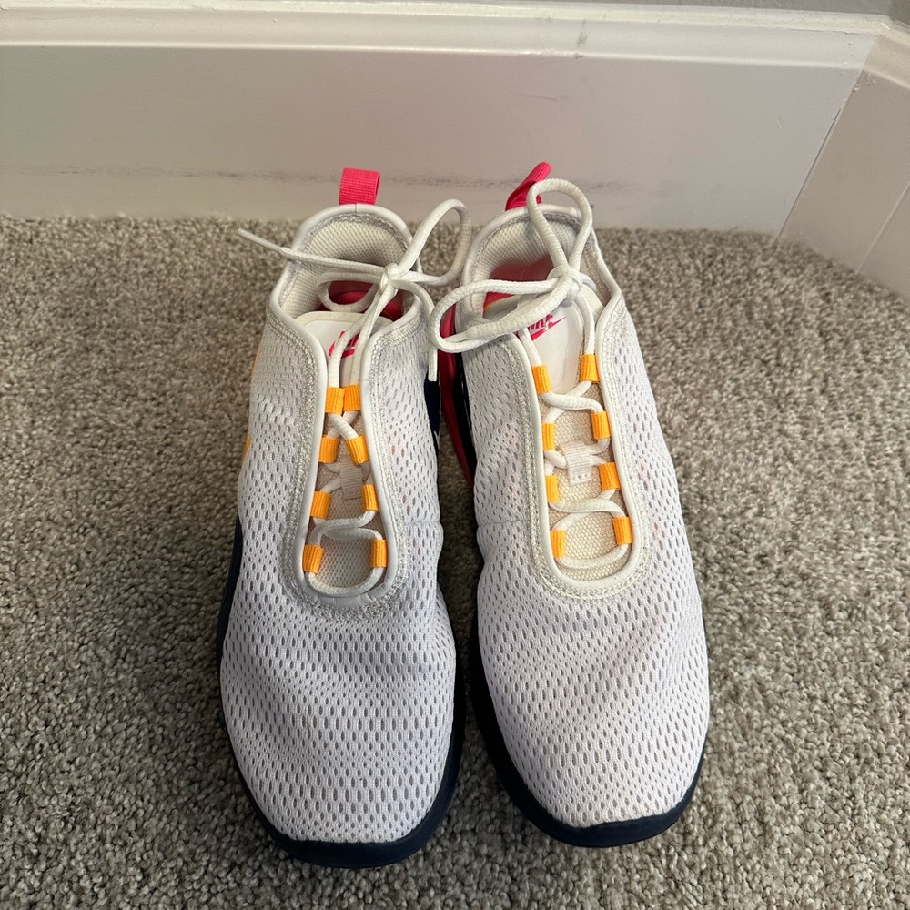 Nike Women's Athletic Shoes - White, Pink, Yellow